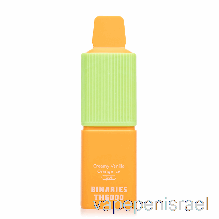 חד פעמי Vape Israel Horizon Binaries Th6000 חד פעמי קרם קרח תפוז וניל